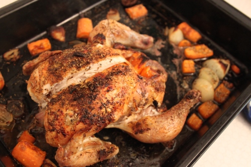 roast chicken with garlic and herbs de provence