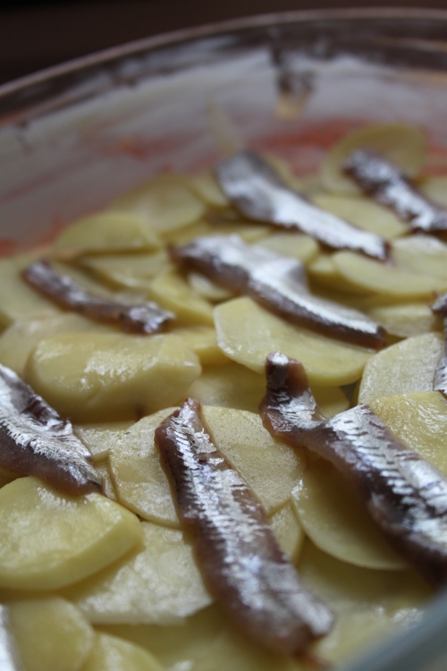 swedish anchovies & potatoes